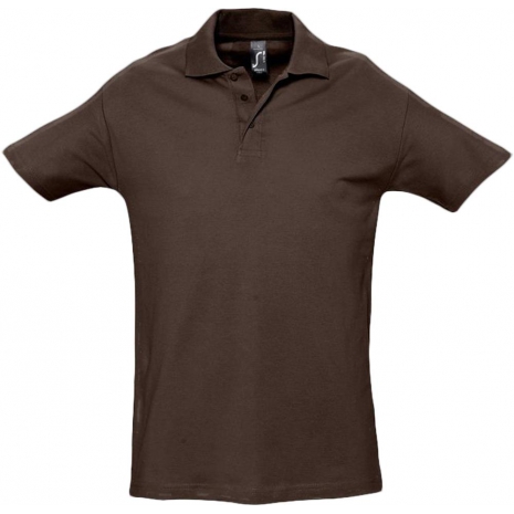 Рубашка поло мужская SPRING 210, шоколадно-коричневая0