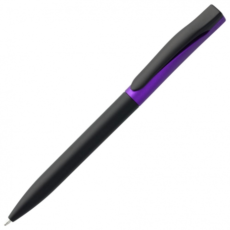 Ручка шариковая Pin Fashion, черно-фиолетовая0