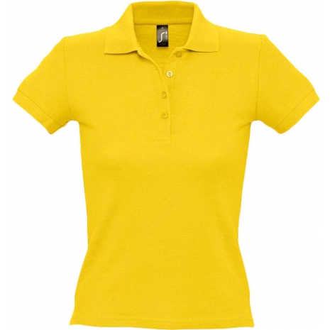 Рубашка поло женская PEOPLE 210, желтая0