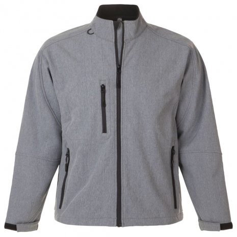 Куртка мужская на молнии RELAX 340, серый меланж0