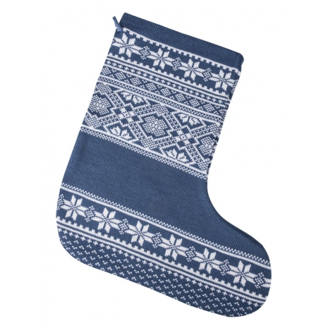 Новогодний носок «Скандик», синий (индиго)0