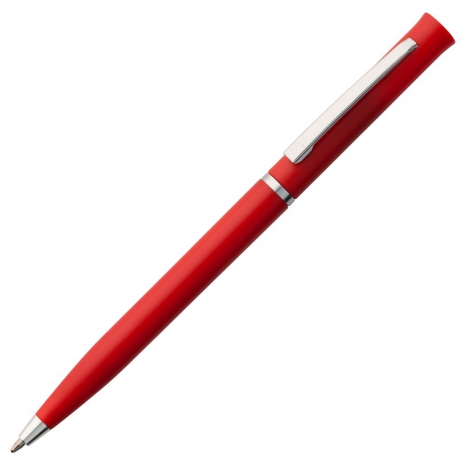 Ручка шариковая Euro Chrome, красная0