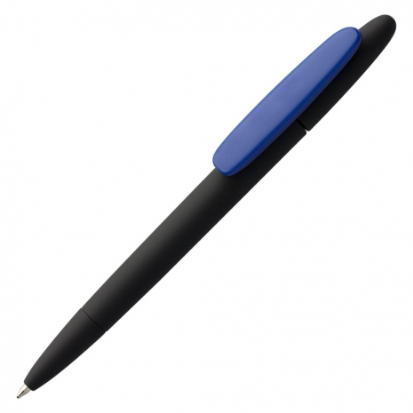 Ручка шариковая Prodir DS5 TRR-P Soft Touch, черная с синим0