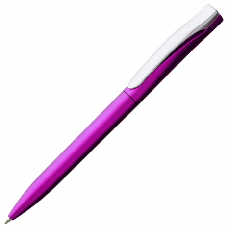 Ручка шариковая Pin Silver, розовая0