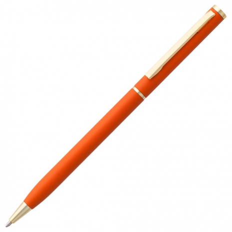 Ручка шариковая Hotel Gold, ver.2, матовая оранжевая0
