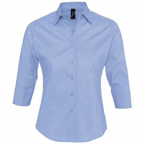 Рубашка женская с рукавом 3/4 EFFECT 140, голубая0
