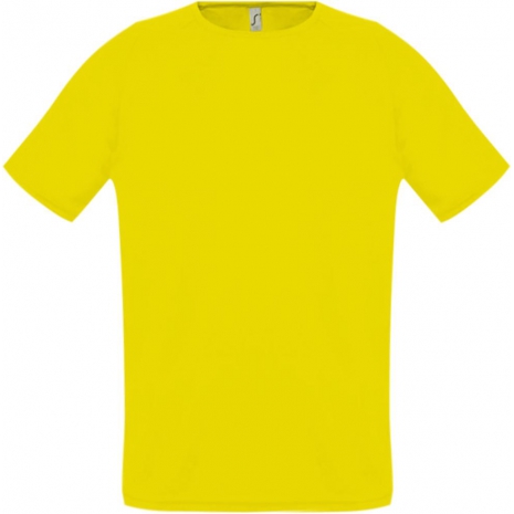 Футболка унисекс SPORTY 140, лимонно-желтая0