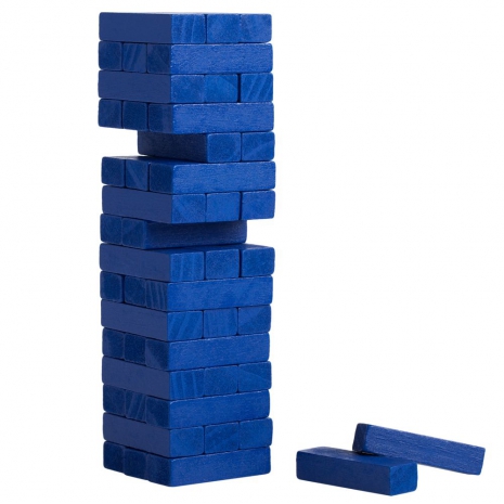 Игра «Деревянная башня мини», синяя0
