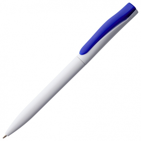 Ручка шариковая Pin, белая с синим0