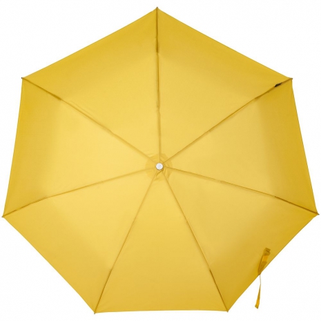 Складной зонт Alu Drop S, 3 сложения, 7 спиц, автомат, желтый (горчичный)0