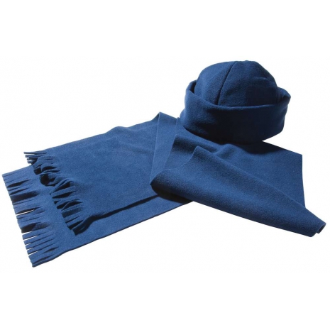 Комплект Unit Fleecy: шарф и шапка, синий0