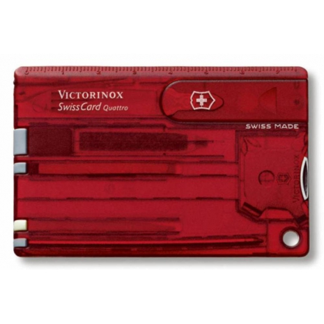 Набор инструментов SwissCard Quattro, красный0