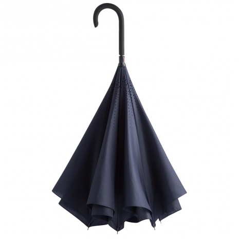 Зонт наоборот Unit Style, трость, темно-синий0