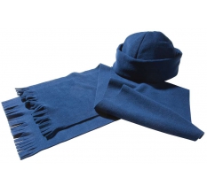 Комплект Unit Fleecy: шарф и шапка, синий