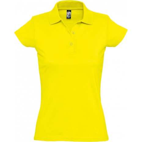 Рубашка поло женская Prescott Women 170, желтая (лимонная)0