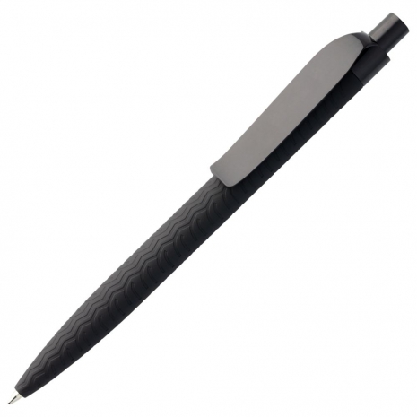 Ручка шариковая Prodir QS03 PRP Tyre Soft Touch, черная0