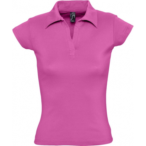 Рубашка поло женская без пуговиц PRETTY 220, ярко-розовая0