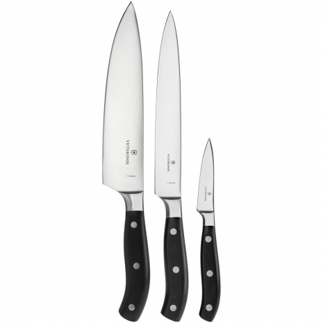 Набор кухонных ножей Victorinox Forged Chefs, черный0
