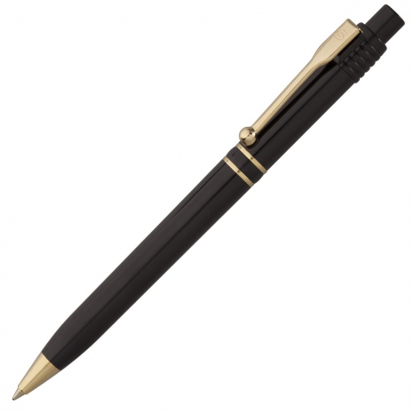 Ручка шариковая Raja Gold, черная0