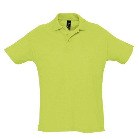 Рубашка поло мужская SUMMER 170, зеленое яблоко0