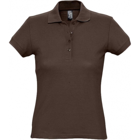 Рубашка поло женская PASSION 170, шоколадно-коричневая0