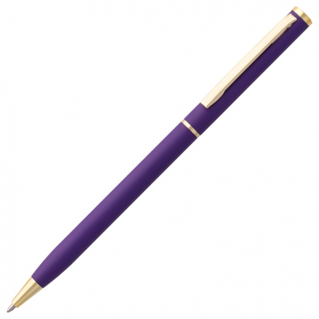 Ручка шариковая Hotel Gold, ver.2, матовая фиолетовая0