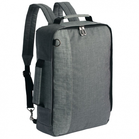 Рюкзак для ноутбука 2 в 1 twoFold, серый с темно-серым0