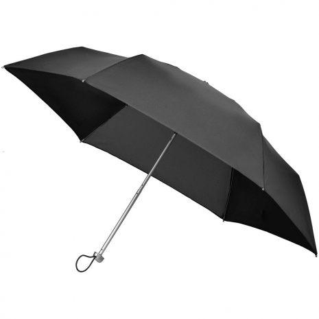 Складной зонт Alu Drop S, 3 сложения, механический, черный0
